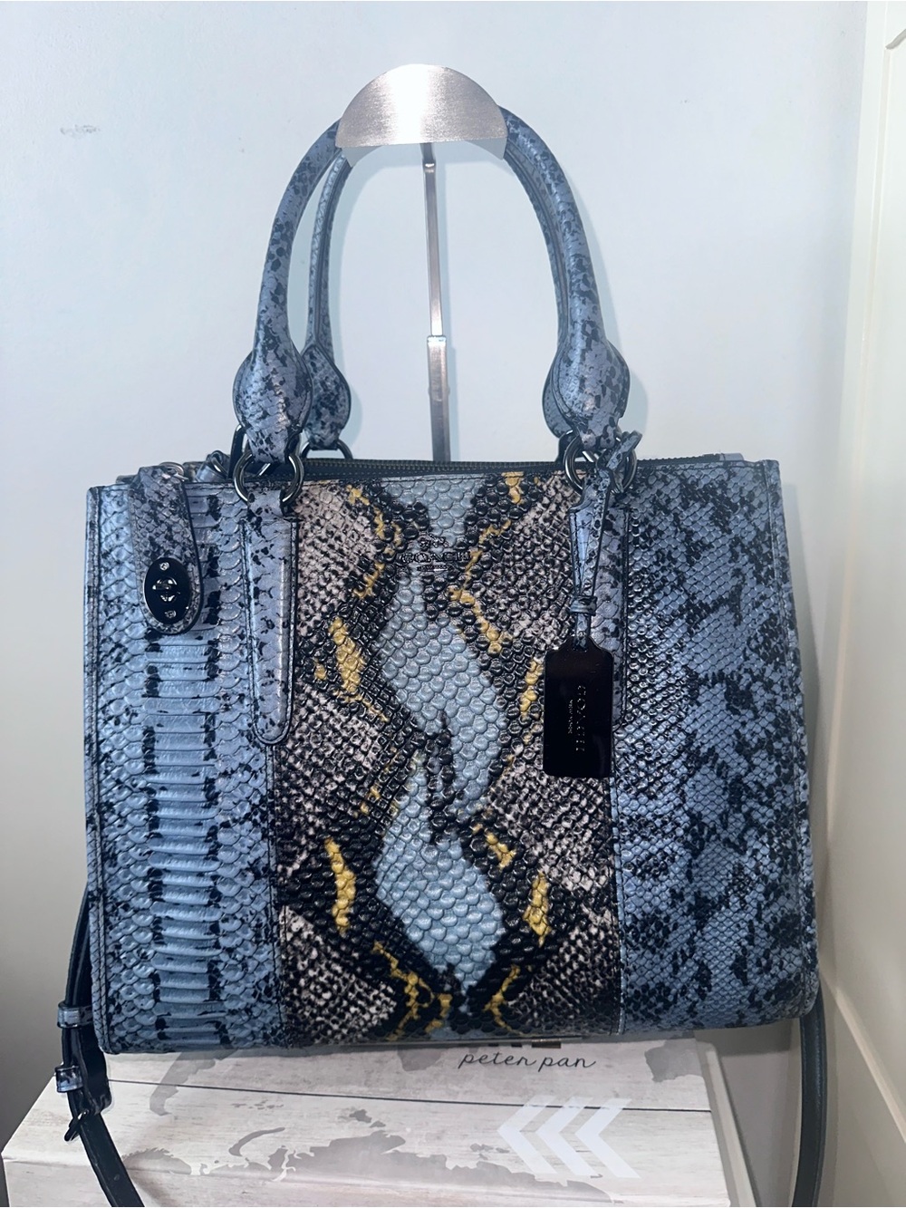 Coach Exotic Leather Crossbody Bag!